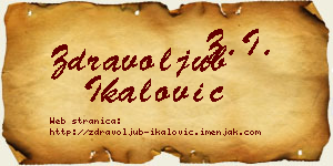 Zdravoljub Ikalović vizit kartica